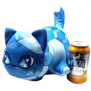 Giant Aphmau MeeMeow Plush Cat, Celestial Gem, Blue Sapphire - NWOT
